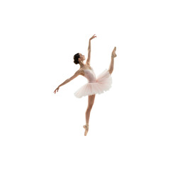 Graceful Ballerina Dancing Elegant Pose