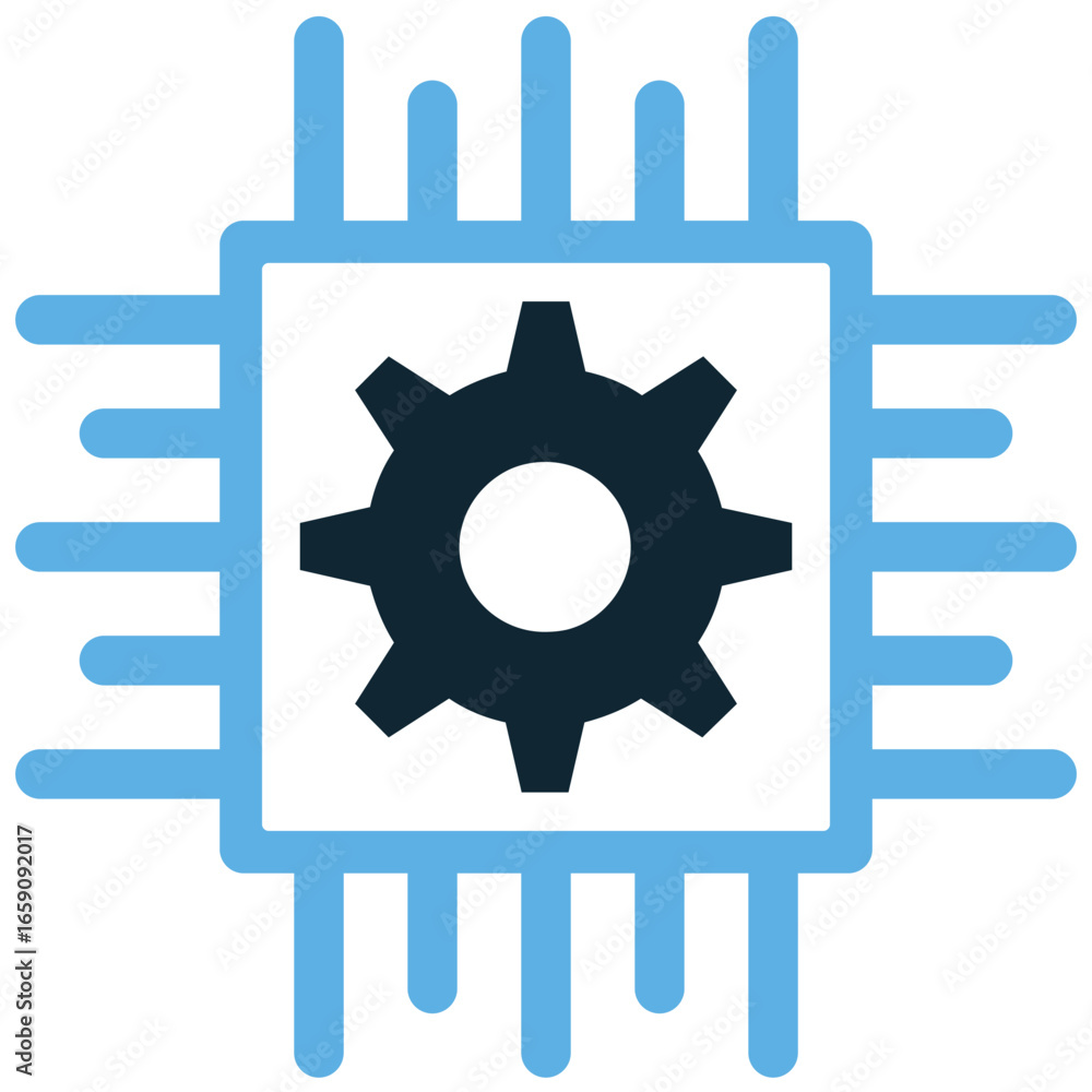 Poster hardware icon vector for computer components, electronic devices, and technology. great for illustra