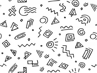 Doodle seamless template back...