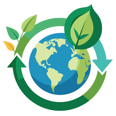 Prompt a symbolic illustration of the earth.