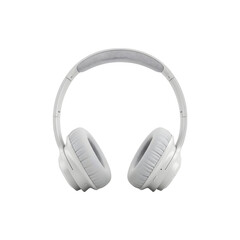 White wireless headphones modern gadget for music and lifestyle use