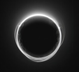 Glowing circle energy abstract dark background design