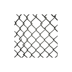 Wire chain link fence isolated on white background – industrial barrier and outdoor security concept