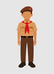 illustration of boy scouts