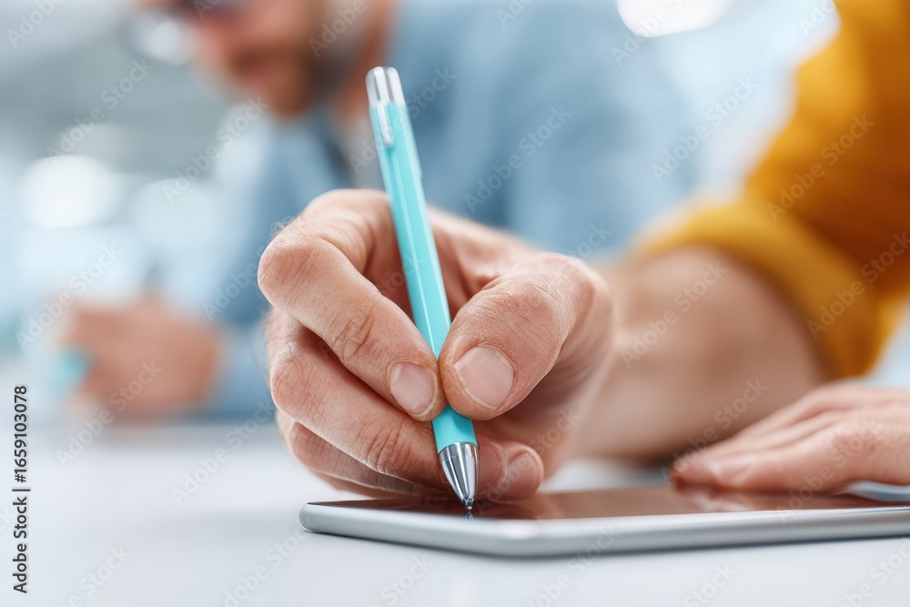 Poster professional ui ux designers collaborating on website development modern tech innovation teamwork fo