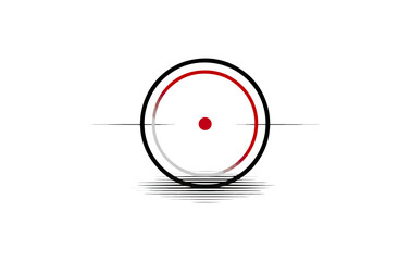 Abstract target graphic design element