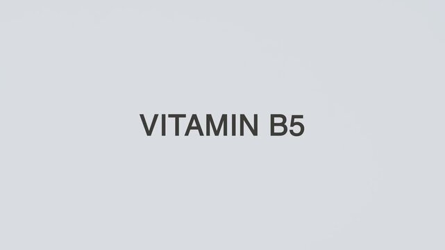 Vitamin B5 concept word hand holding stethoscope on white background for nutrition monitoring, deficiency prevention, treatment, wellness, and overall health awareness