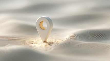 Premium Modern Digital Location Pin on Abstract Map Authentic Real-Time Tracking for Tech Marketing and Corporate Advertising Campaigns