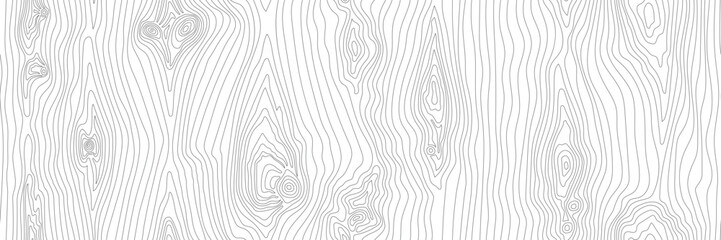 Seamless wooden texture, hand drawn wood plank, black lines on white background, vector design, banner