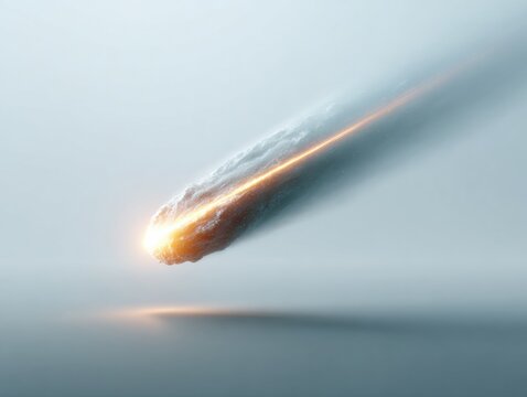 High-Quality Glowing Meteor Trail with Motion Effect Premium Celestial Element for Inspiring Digital Marketing and Modern Social Media Content