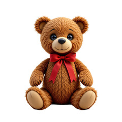 Obraz premium Charming teddy bear toy cozy home setting product photography warm atmosphere close-up view cute concept for all ages