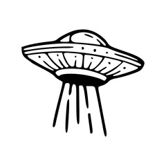 UFO abduction beam vector clipart