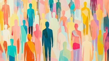 Diverse People Abstract