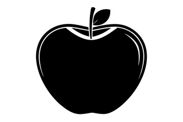 Vector illusion of red apple isolated on white