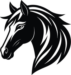Horse Head Silhouette Icon