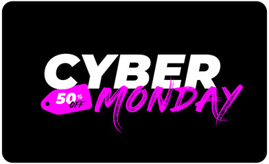cyber monday sale marketing advertising pink