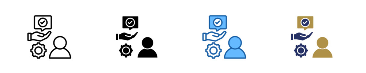 Business Advice  Icon Set Multiple Style Collection
