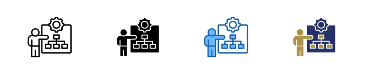 Business Plan  Icon Set Multiple Style Collection
