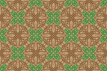 seamless pattern with vintage ornament