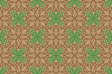 seamless pattern with vintage ornament