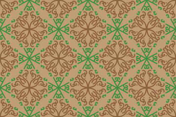 seamless pattern with vintage ornament