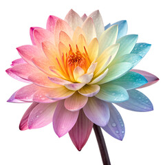 Watercolor Random object photography colorful flower isolated on transparent background