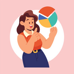 Flat Vector Marketing Illustration