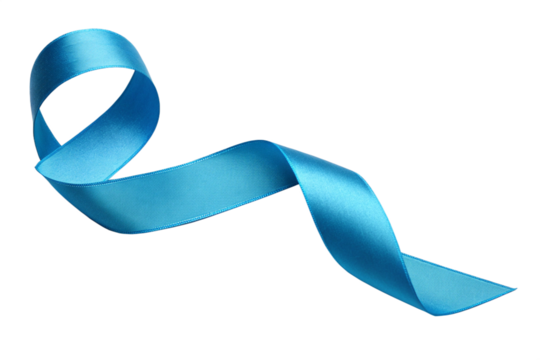 blue ribbon isolated on white - Powered by Adobe