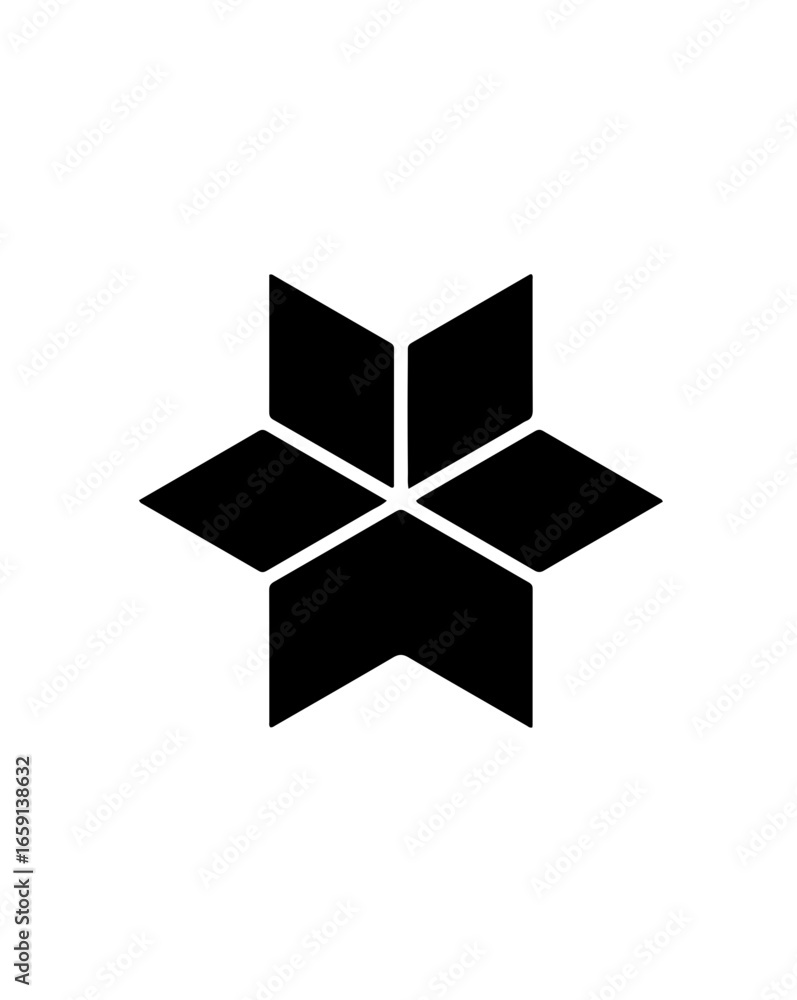 Poster elegant geometric star design element with modern simplicity for creative projects and impactful vis