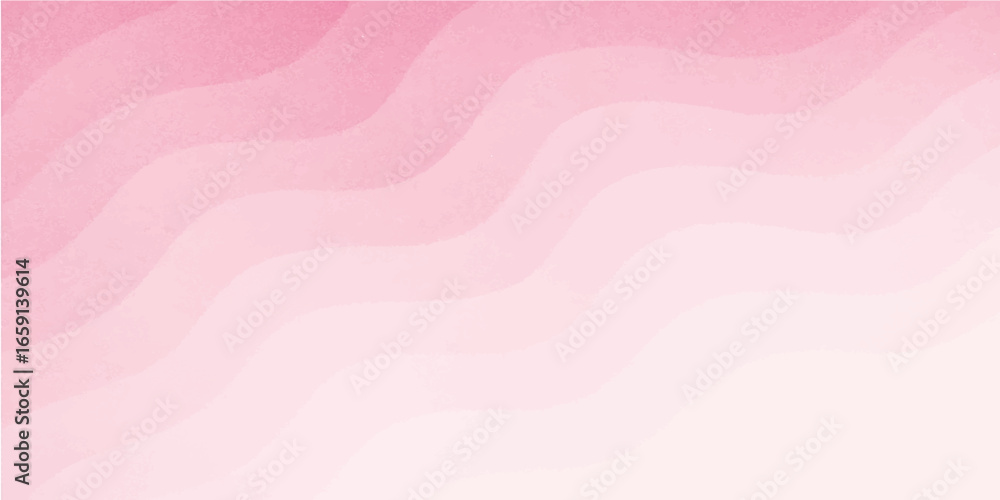 Poster pink abstract wavy vector background with soft silk texture