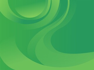green theme graphic wave background design