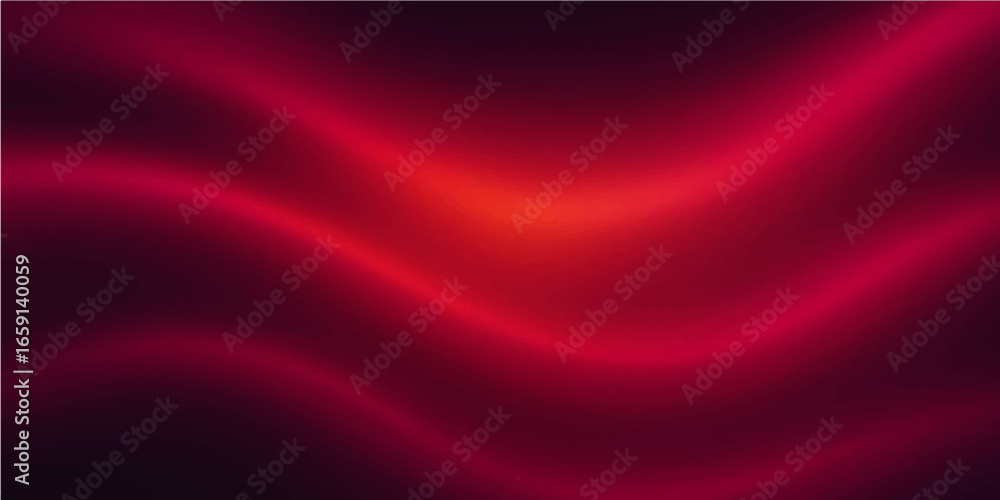 Poster red silk satin fabric background with smooth flowing texture and elegant design