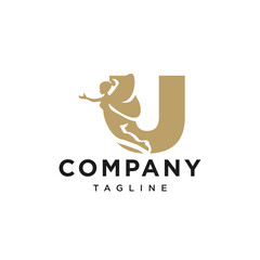 Letter U Fairy Logo Icon Vector