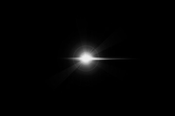 Bright light burst on a black background.
