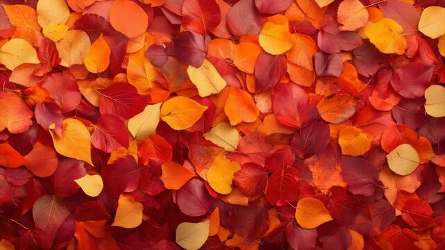 A vibrant tapestry of autumn leaves