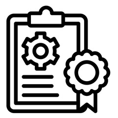 Badge-Check Outline Icon