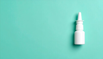 Naklejka premium Nasal Hygiene Cleanse and Breathe Easy with a Nasal Spray Bottle