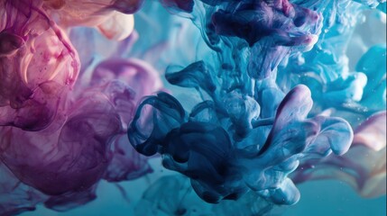 Liquid Color Explosion: A vibrant dance of liquid color splashes and swirls creating abstract artistry and artistic movement, a feast for the eyes.