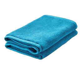 Folded teal towel
