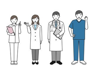 医療従事者たち