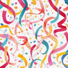 Naklejka premium celebration confetti streamers design