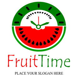 Fruit time vector logo template. This design use orange symbol. Suitable for health and food business.