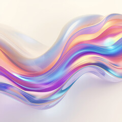 Vibrant rainbow gradient waves with soft blended