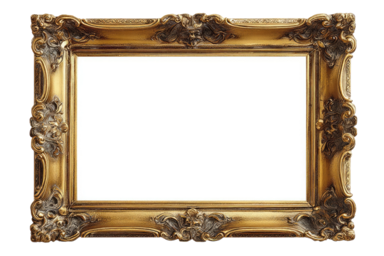 Ornate gold picture frame