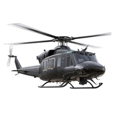 Dark helicopter, rotors,?front view