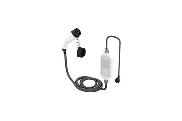 Portable Ev Charger Electric Vehicle Car Charger Type 2. 3d illustration