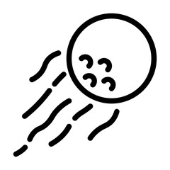 Obraz premium tee shot icon with line style