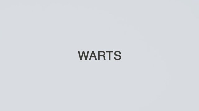 Warts concept word hand holding stethoscope on white background for skin monitoring, diagnosis, treatment, prevention, wellness, and dermatology health awareness