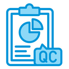 Obraz premium Pie-Chart Blue Icon