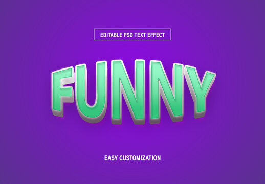 Green And Purple Layered Playful Font Cartoon Comic Text Effect